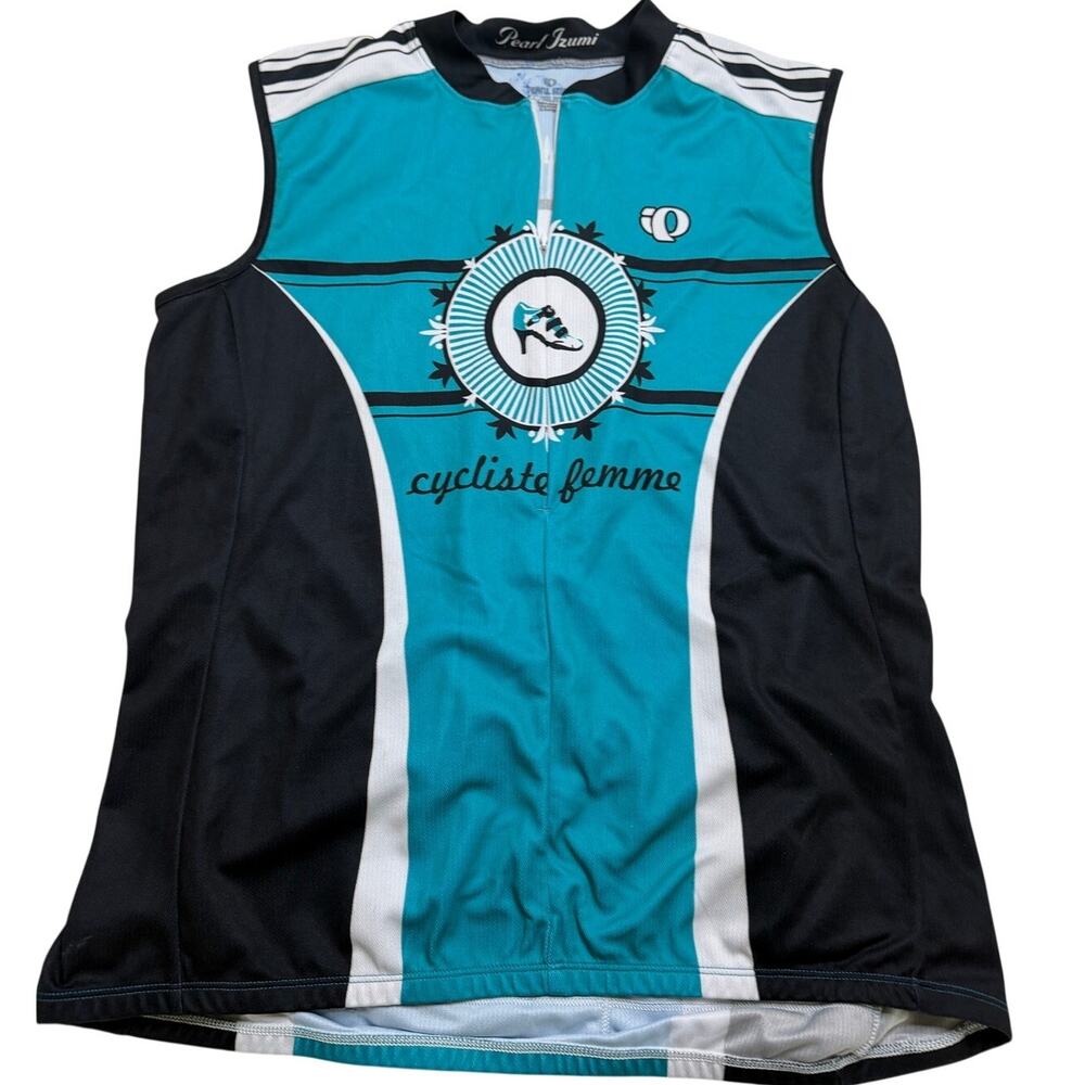 Pearl Izumi Select LTD Women's Sleeveless Cycling Jersey Size XL Blue/Black